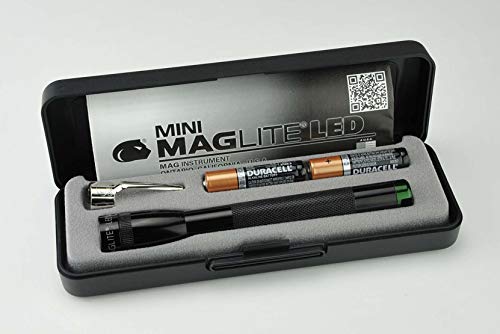 MAGLITE Mini Maglite Spectrum LED 2AAA Taschenlampe schwarz (grüne LED) von Maglite