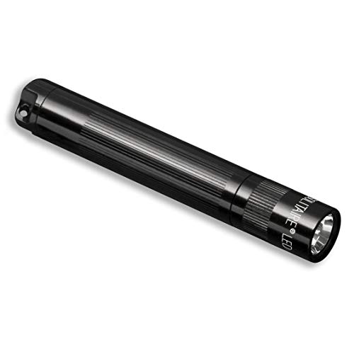 Mag-Lite LED Solitaire bis zu 37 Lumen, 8 cm Mini Taschenlampe, inkl. 1 Micro-Batterie und Schlüsselanhängerschlaufe, schwarz, SJ3A016 von Maglite