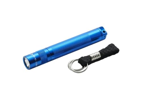 Mag-Lite LED Solitaire bis zu 47 Lumen, 8 cm Mini Taschenlampe, inkl. 1 Micro-Batterie und Schlüsselanhängerschlaufe, blau, SJ3A116 von Maglite
