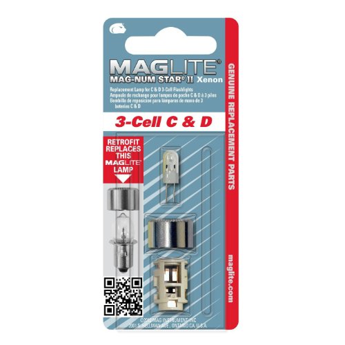 Mag-Lite LMSA301 Xenon Ersatzleuchtmittel für 3C-/ D-Cell Stablampen von Maglite