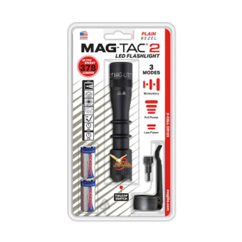Maglite LED-Taschenlampe Mag-Tac II, 2-Cell CR123, schwarz von Maglite