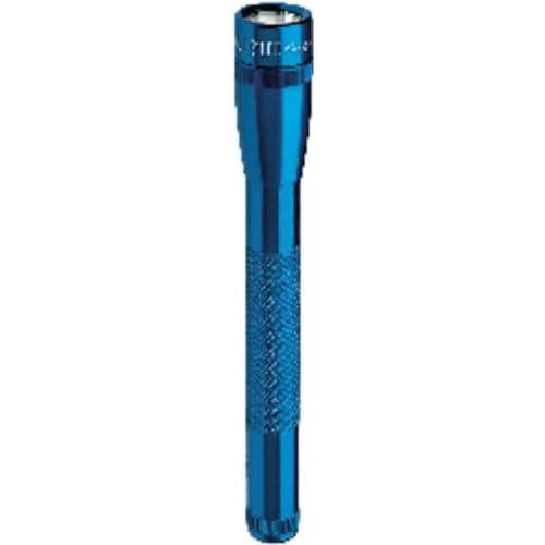 Mini Maglite 2AA LED-Taschenlampe, 97 Lumen, 17 cm blau inkl. 2 Mignon-Batterien und Nylonholster, SP2211H von Maglite
