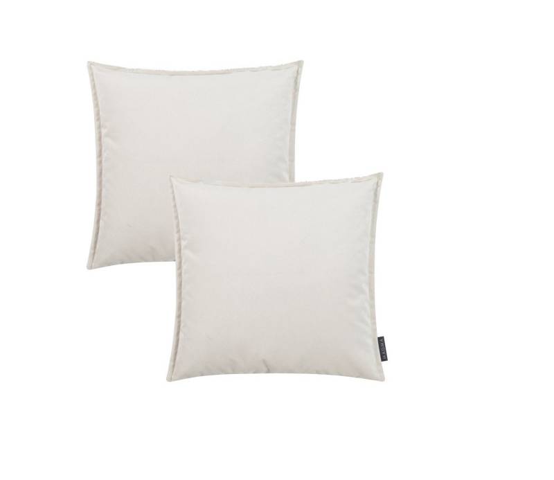 Magma Heimtex Kissenhülle 2er Set Marla Kissenh. ca. 45x45 cm samtig weich einfarbig von Magma Heimtex