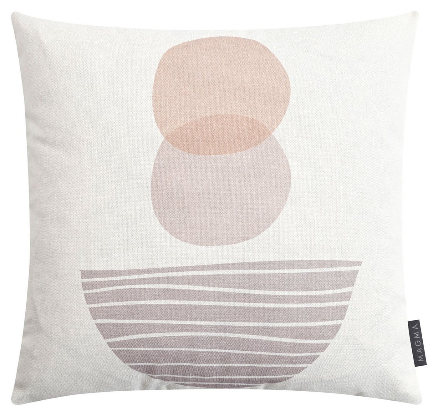 Magma Heimtex Kissenhülle BOHO, Beige, Kreise, Baumwolle, 45 x 45 cm, (1 Stück) von Magma Heimtex