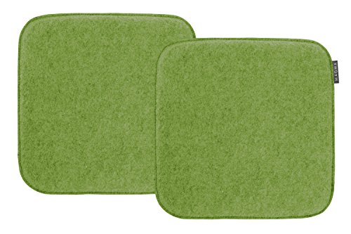 MAGMA AVARO Stuhlkissen/Sitzkissen für Indoor und Outdoor, Öko-Tex Siegel, waschbar bis 30°C, 1 Stück, 35x35cm, Grün von MAGMA