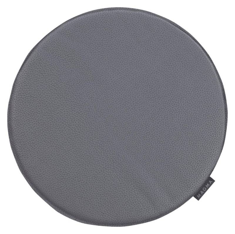 Magma Heimtex Auflagekissen 2er Set Stuhlkissen rund Luis Kunstleder - ca. 37 cm - Lederimitat, (2 St., 2 Stk), Kunstleder, rund von Magma Heimtex