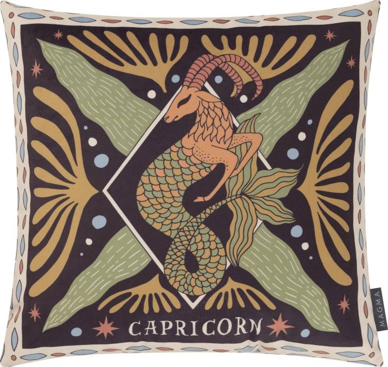Magma Heimtex Kissenbezug Sternzeichen Tierkreiszeichen beidseitig bedruckt 45x45cm samtig weich, (1 Stück), Tierkreiszeichen von Magma Heimtex
