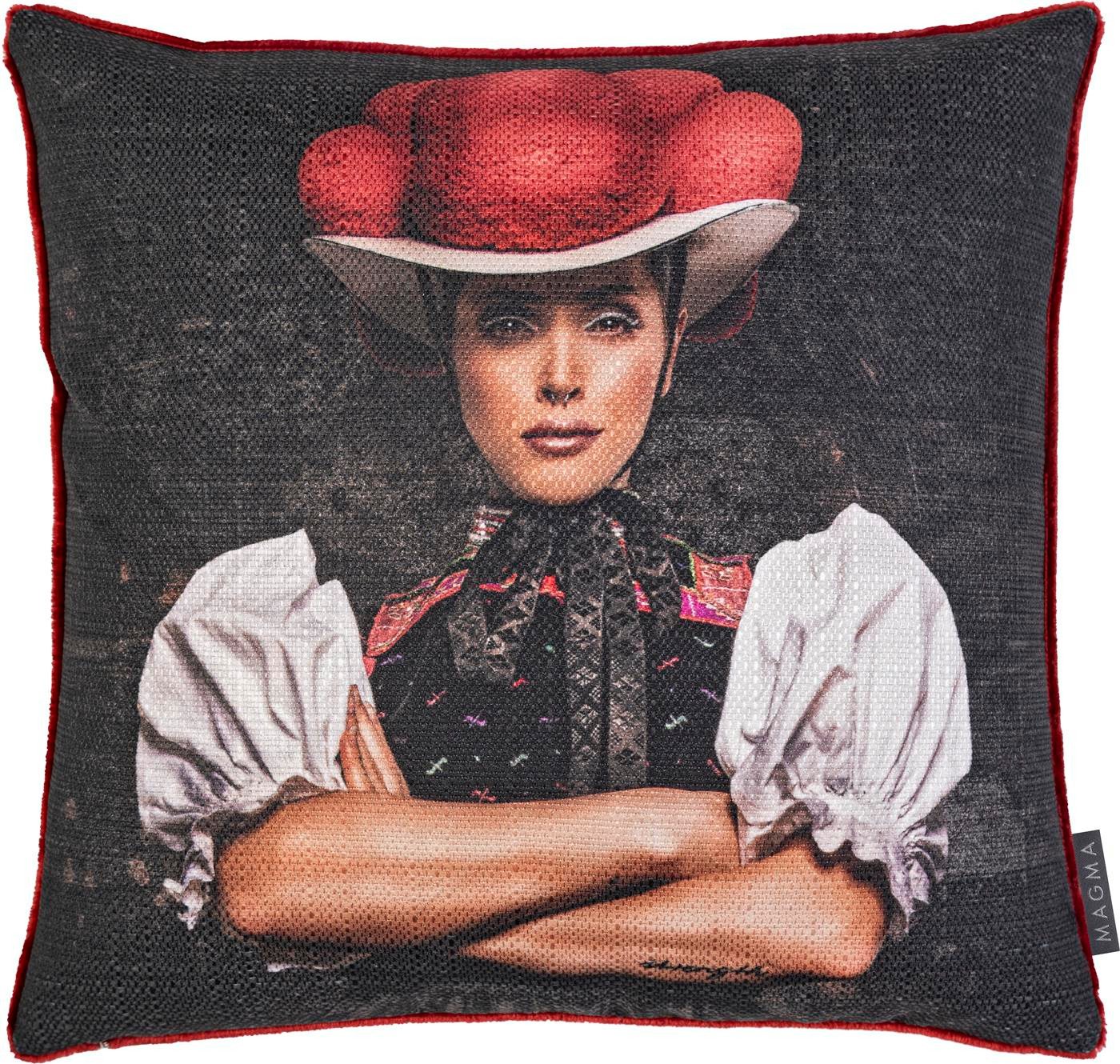 Magma Heimtex Kissenhülle Artwood Digitaldruck Verschiedene Motive Schwarzwald, (1 Stück), Vorderseite typisches Schwarzwald Motiv - Rückseite einfarbig samtig von Magma Heimtex