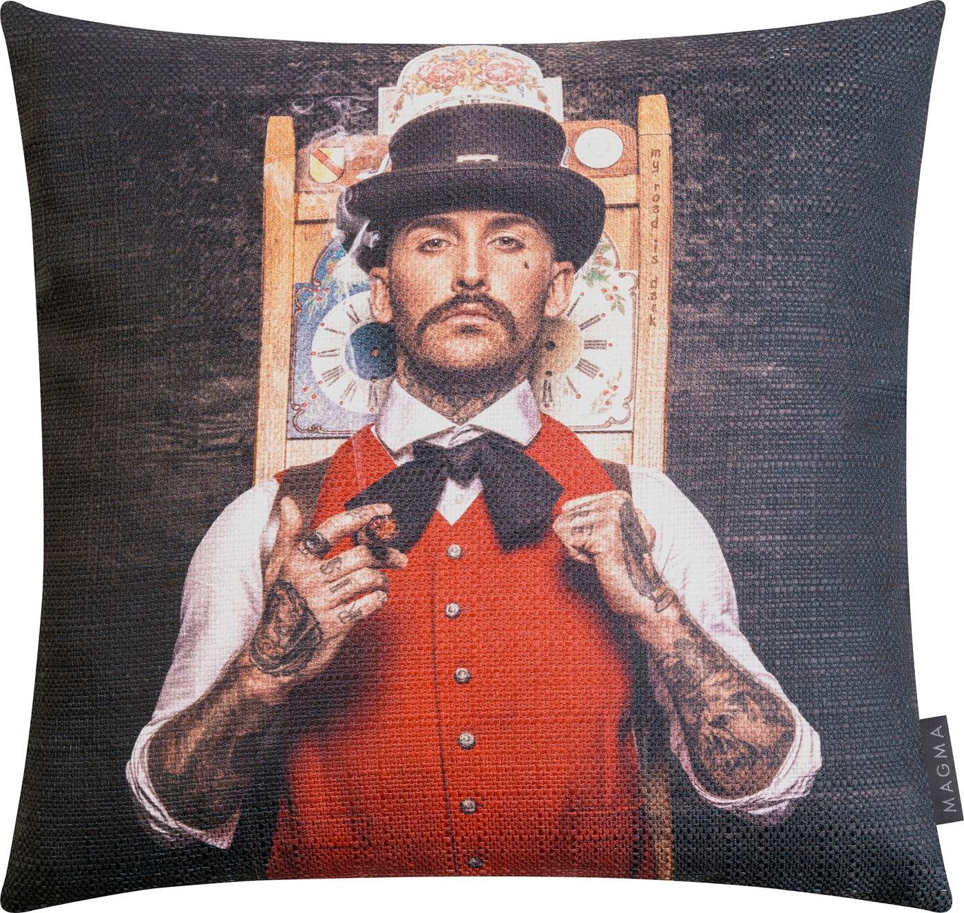 Magma Heimtex Kissenhülle Artwood Digitaldruck Verschiedene Motive Schwarzwald, (1 Stück), Vorderseite typisches Schwarzwald Motiv - Rückseite einfarbig samtig von Magma Heimtex