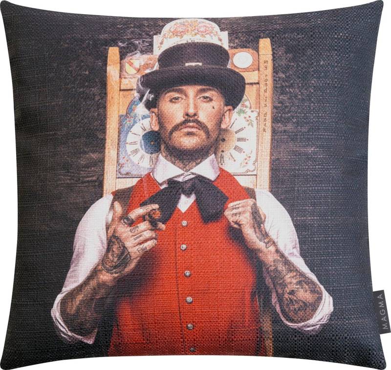 Magma Heimtex Kissenhülle Artwood Digitaldruck Verschiedene Motive Schwarzwald, (1 Stück), Vorderseite typisches Schwarzwald Motiv - Rückseite einfarbig samtig von Magma Heimtex