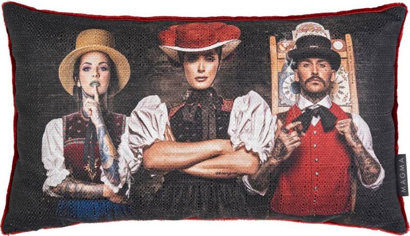 Magma Heimtex Kissenhülle Artwood Digitaldruck Verschiedene Motive Schwarzwald, (1 Stück), Vorderseite typisches Schwarzwald Motiv - Rückseite einfarbig samtig von Magma Heimtex