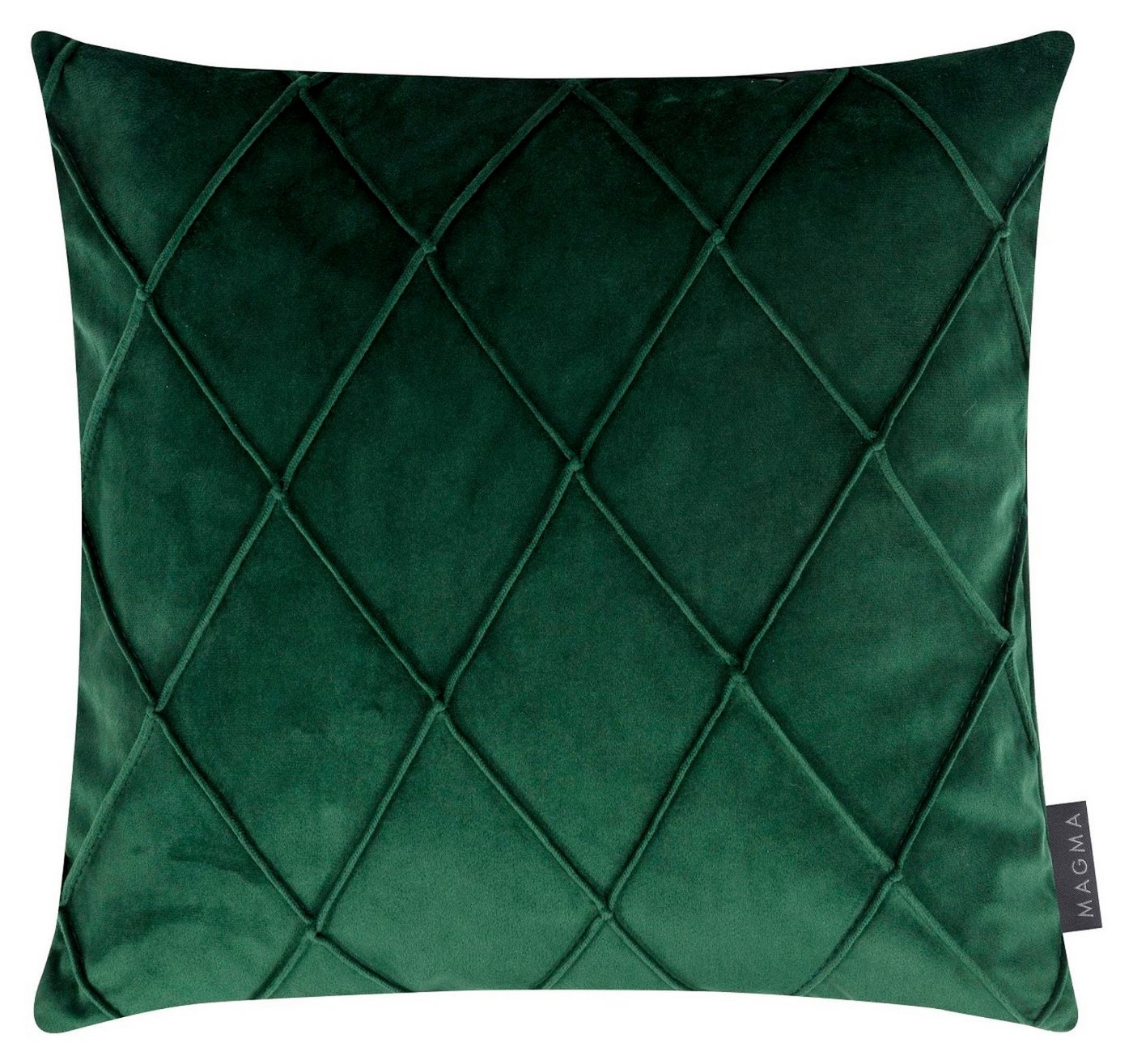 Magma Heimtex Kissenhülle Kissenbezug Dekokissenhülle Zierkissenhülle NOBLESS ca. 50 x 50 cm, (1 Stück), Rauten samtig weich von Magma Heimtex