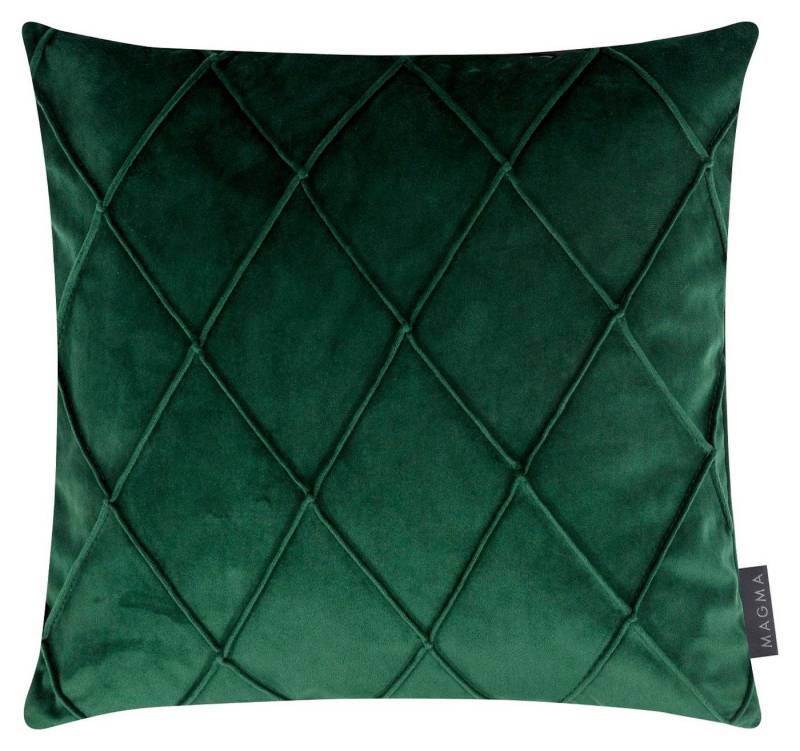 Magma Heimtex Kissenhülle Kissenbezug Dekokissenhülle Zierkissenhülle NOBLESS ca. 50 x 50 cm, (1 Stück), Rauten samtig weich von Magma Heimtex