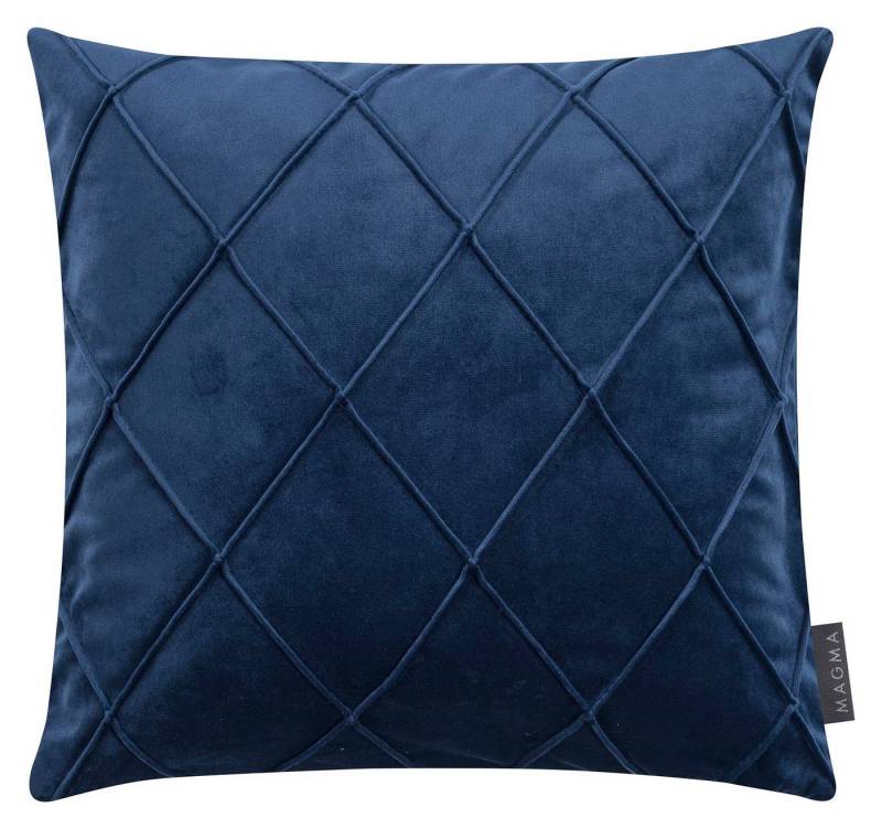 Magma Heimtex Kissenhülle Kissenbezug Dekokissenhülle Zierkissenhülle NOBLESS ca. 50 x 50 cm, (1 Stück), Rauten samtig weich von Magma Heimtex