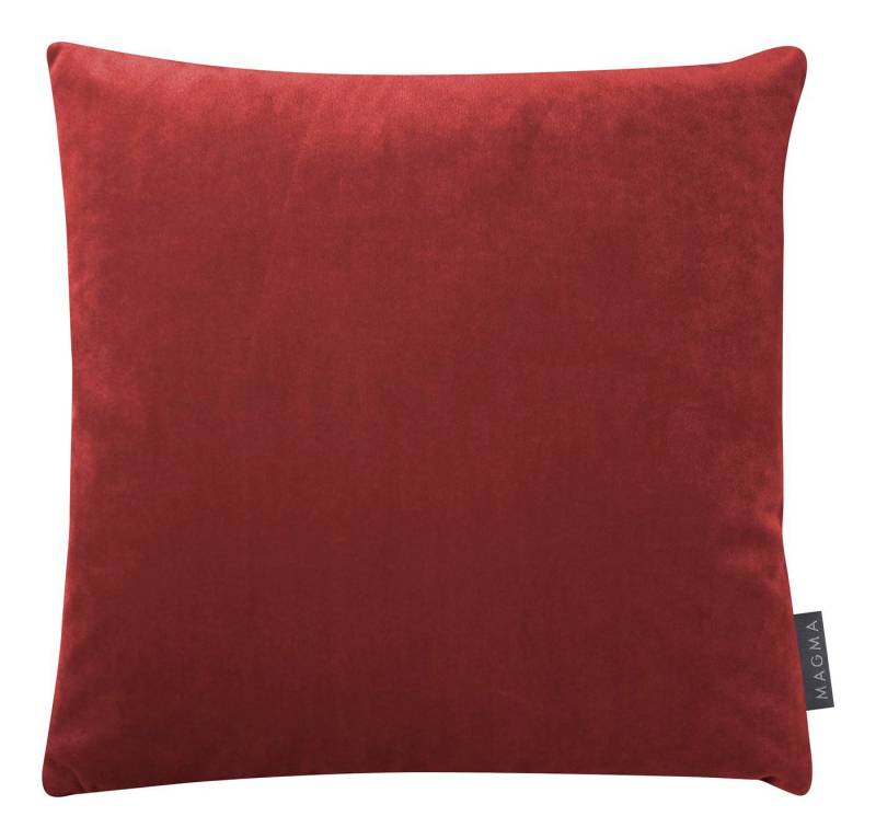 Magma Heimtex Kissenhülle Kissenbezug Samt Uni - ca. 40 x 40 cm, (1 Stück), Zweifarbig samtweich kuschelig Dekokissenhülle von Magma Heimtex