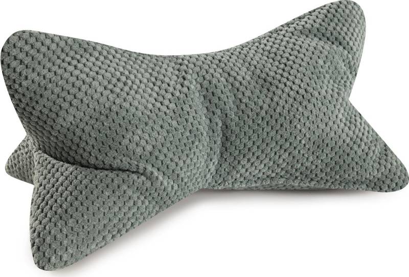 Magma Heimtex Nackenstützkissen Comodo Leseknochen ergonomische Form Nacken- oder Lendenstütze, Füllung: Polyester, Bezug: Stoff, 1-tlg., flexible Stütze für Bücher, E-Books oder Tablets von Magma Heimtex