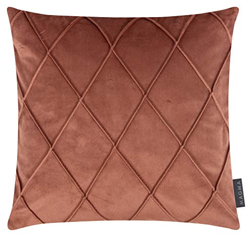 Magma Kissenbezug Erwachsene-Unisex Terracotta 50x50 von Magma-Heimtex