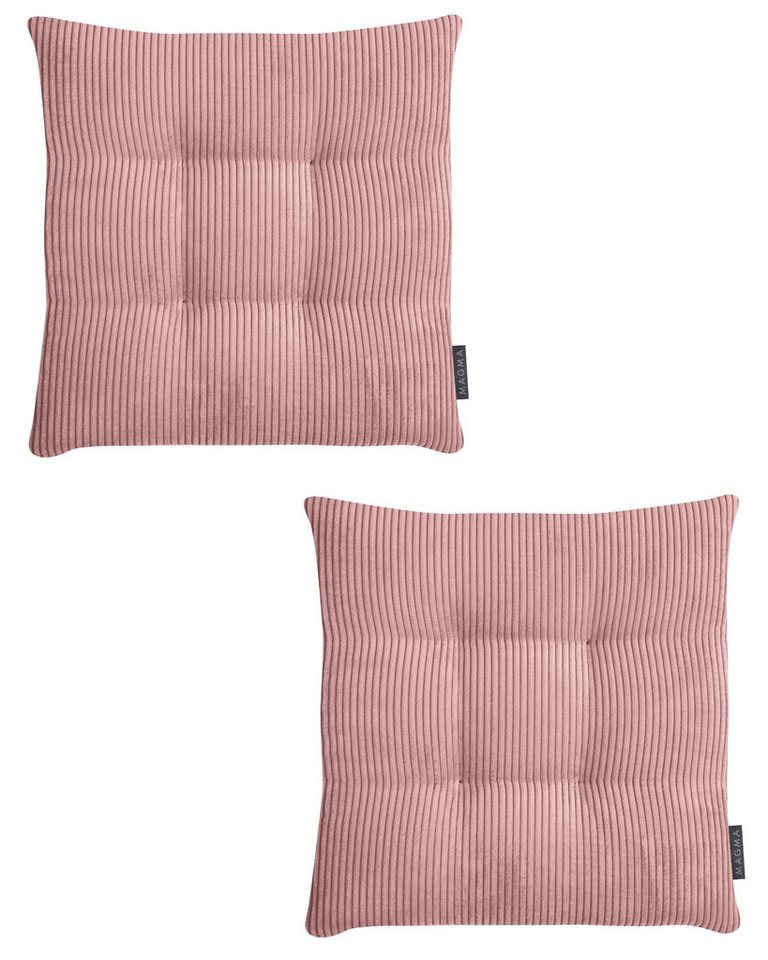 Magma Heimtex Stuhlkissen 2er Set Inga Stuhlkissen Sitzkissen ca. 35x35x5 cm Cordstoff, gestreift trendiger Cord Look Magma Heimtex Stuhlkissen 2er Set Inga Stuhlkissen Sitzkissen ca. 35x35x5 cm Cordstoff, gestreift trendiger Cord Look von Magma Heimtex