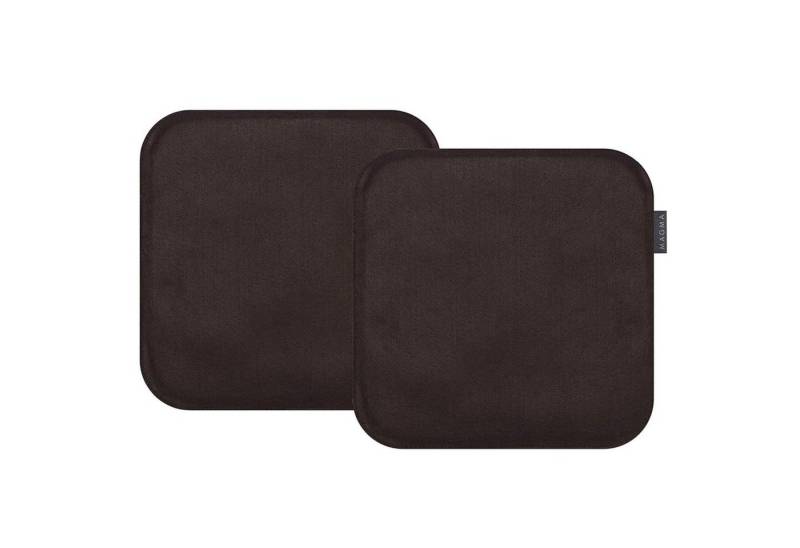 Magma Heimtex Stuhlkissen Magma Stuhl Kissen Avaro Form 47 - Braun - Set 2x von Magma Heimtex