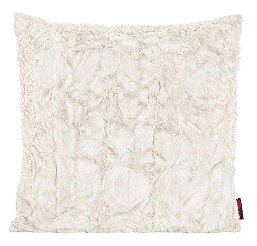 Magma Kissenhülle Fluffy - 50 x 50 cm - Plüsch Kissenhülle Felloptik - sehr flauschig und kuschelig - in vielen Farben, Farbe:Magma_beige_071 von Magma-Heimtex