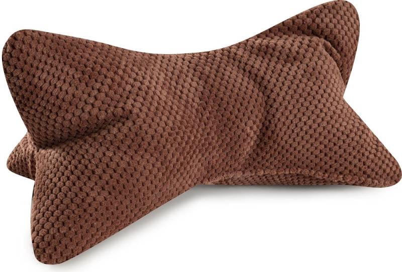 Magma Heimtex Nackenstützkissen Comodo Leseknochen ergonomische Form Nacken- oder Lendenstütze, Füllung: Polyester, Bezug: Stoff, 1-tlg., flexible Stütze für Bücher, E-Books oder Tablets von Magma Heimtex