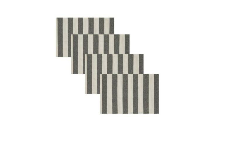 Magma Heimtex Platzset 4teilig 35x45cm Baumwolle saugfähig pflegeleicht gestreift, (Spar-Set, 4-St., 4 Platzdeckchen), Wendetischset von Magma Heimtex