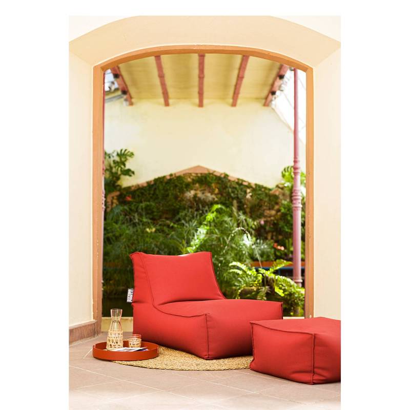 home24 Sitzsack Korfu 100 x 65 x 65cm Braun/Terracotta von home24