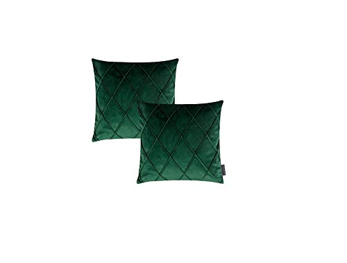 2er Set Nobless Kissenhüllen Magma ca. 40x40 cm oder 50x50 cm samtig weich kuschelig einfarbig Rautenmuster Doppelpack, Farbe Wohnen:Magma_grün_030, Größe Kissen:40 x 40 2er Set Nobless Kissenhüllen Magma ca. 40x40 cm oder 50x50 cm samtig weich kuschelig einfarbig Rautenmuster Doppelpack, Farbe Wohnen:Magma_grün_030, Größe Kissen:40 x 40 von Magma Heimtexil