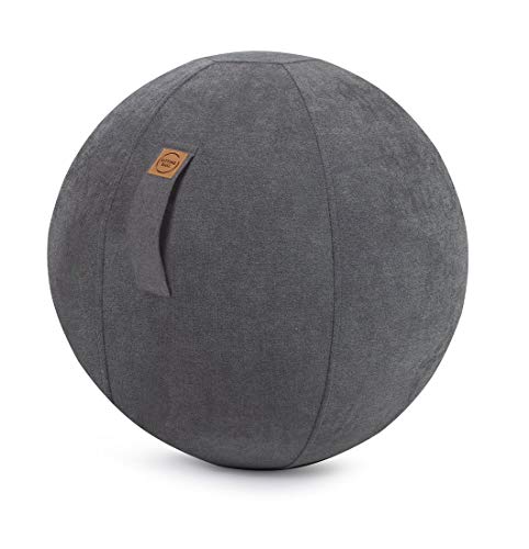 Sitzball Alfa Velour Magma - Sitting Ball - Größe 65 cm Ø Sitzmöbel Wohnaccessoire mit Griff Farbe anthrazit Sitzball Alfa Velour Magma - Sitting Ball - Größe 65 cm Ø Sitzmöbel Wohnaccessoire mit Griff Farbe anthrazit von Magma Heimtexil