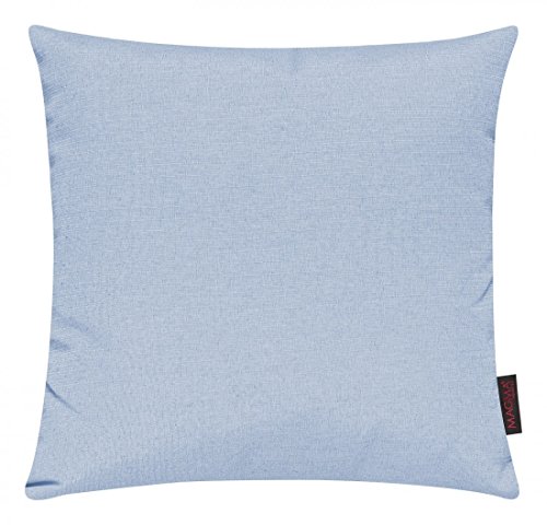 Magma Kissenhülle FINO - 40 x 40 cm - 2er Set - Hülle mit Reißverschluss - einfarbig - knitterarm und fest - waschbar, Farbe:Magma_himmelblau_025 von MAGMA