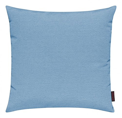Magma Kissenhülle FINO - 40 x 40 cm - 2er Set - Hülle mit Reißverschluss - einfarbig - knitterarm und fest - waschbar, Farbe:Magma_türkis_032 von MAGMA