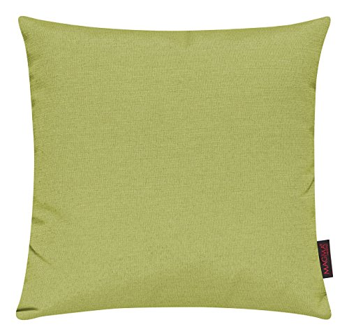 MAGMA Fino Kissenhülle ca. 40 x 40 cm hochwertig & knitterarm Farbe (30 Grün) 1 Stück von MAGMA