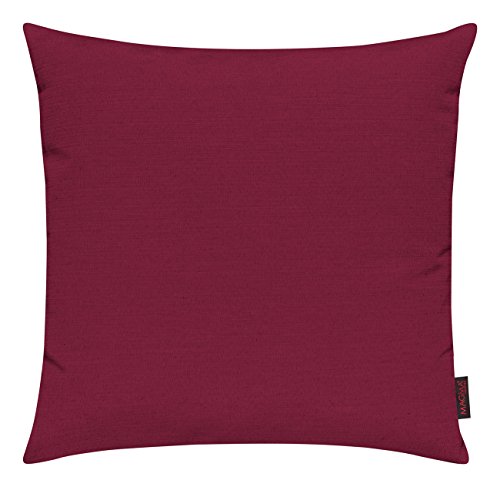 MAGMA Fino Kissenhülle ca. 50 x 50 cm hochwertig & knitterarm Farbe (50 Rot) 1 Stück von MAGMA