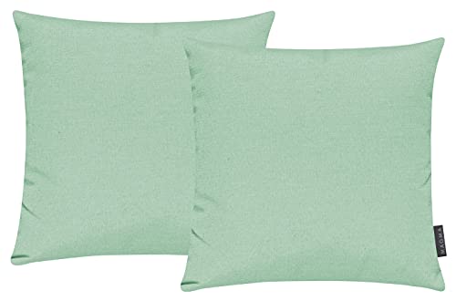 Magma Heimtex Fino Kissenhülle ca. 50 x 50 cm Farbe 31 Mint (2er Set) von MAGMA