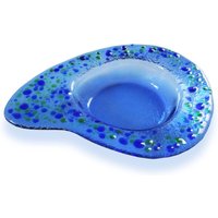 Glas-Tropfen-Rack Von Murano Blau Und Grün - Lapilli Serie, Geschmolzene Glas Tasse, Sauce Halter, Vorspeise, Aperitif von MagmaVetriArtistici