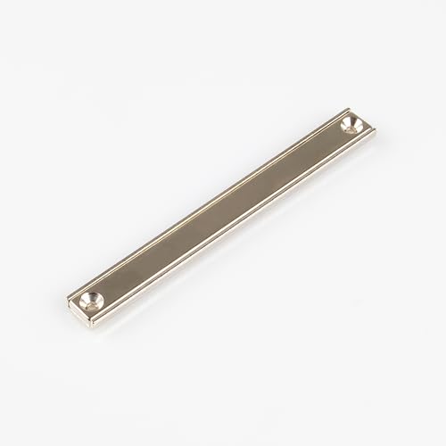 Magna-C® Neodym-Magnetleiste | Neodym Flachleiste mit Bohrung und konischer Senkung M3 120x13,5x5mm | Magnetsystem für Werkstatt, Industrie und Haushalt extrem starke Haftkraft (36KG) von Magna-C