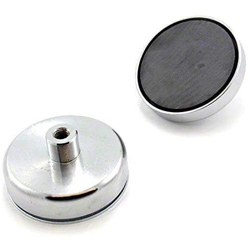 Ferrit - Topf - Magnet Für Diy -, Engineering -, Herstellungs -, Hängen - und Halteanwendungen - 80mm Durchmesser x 32mm Groß x M10 Gewinde - 60kg Zug von Magnet Expert