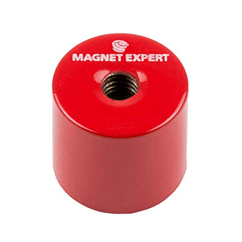 Alnico Deep Pot Magnet Für Hochtemperatur -, Technik - und Fertigungsanwendungen - 20,5mm Durchmesser x 19mm Dicker C/W M6 Gewindeloch - 4kg Zug von Magnet Expert