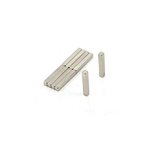 N42 Neodym - Magnet Für Kunst, Handwerk, Modellherstellung - 3mm x 3mm x 20mm Dick - 0,49kg Zug - Pack von 10 von first4magnets