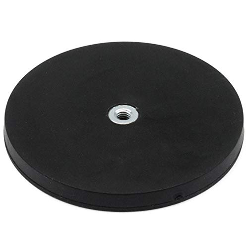 Black Gummi Beschichtete Pos - Magnete Gegenstecher Mit M6 Boss - Faden 42kg Zug Black Gummi Beschichtete Pos - Magnete Gegenstecher Mit M6 Boss - Faden 42kg Zug von first4magnets