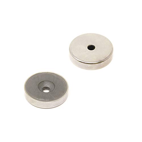 Ferrit Y30Bh Pot Magnet Für Kunst, Kunsthandwerk, Modellherstellung, Diy und Hobbys - 32mm Durchmesser x 7mm Dicke x 5mm C/Waschbecken - 7,2kg Ziehen - Pack von 50 von Magnet Expert