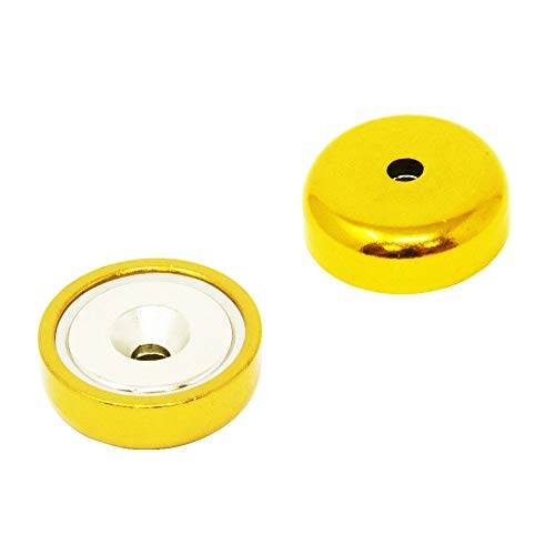 Gold A Typ Neodym Pot Magnet Für Kunst, Kunsthandwerk, Modellherstellung - 25mm Durchmesserpackung von 40 von first4magnets