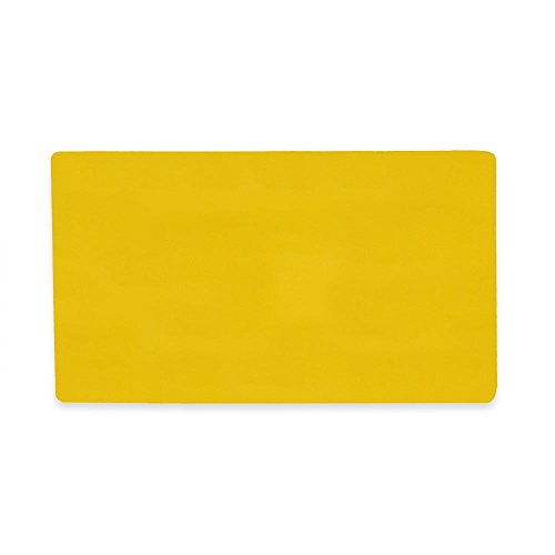 Magflex® Flexible Magnetblech Mit Glänzender Gelbe Trockene Wipe - Oberfläche zum Erstellen von Scrumboards, Abnehmbar - 140mm x 80mm x 0,85mm - Packung 100 von first4magnets