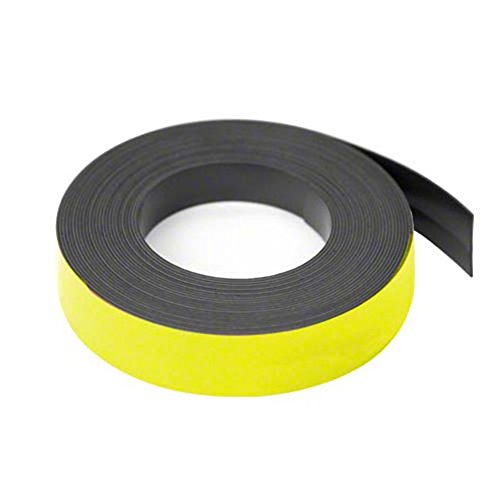 Magflex® Lite Flexible Matt Red Magnetic Gridding Tape Für Whiteboards, Hinweise Oder Aktenschränke - 19mm Breit - 5M Länge - Packung von 5 von Magnet Expert