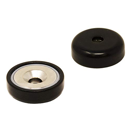 Schwarz Ein Typ Neodym Pot Magnet Für Kunst, Handwerk, Modellherstellung - 32mm Durchmesser - Pack von 4 von Magnet Expert