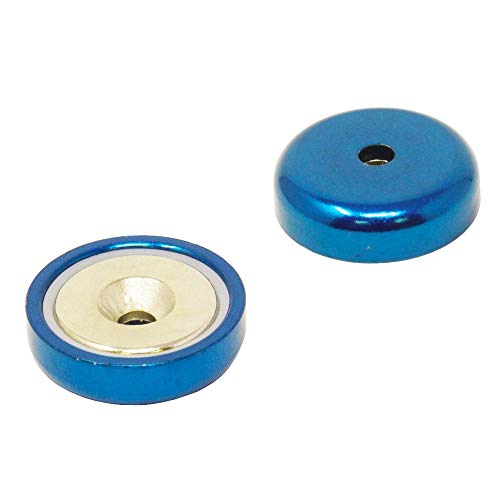 Blau Ein Neodym - Topf - Magnet Für Kunst, Kunsthandwerk, Modellherstellung - 32mm Durchmesser - Pack von 40 von first4magnets