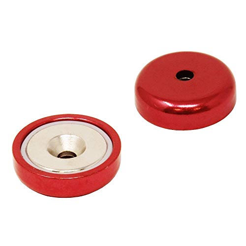 Rot Ein Typ Neodym Pot Magnet Für Kunst, Handwerk, Modellherstellung - 32mm Durchmesser - Pack von 40 von Magnet Expert