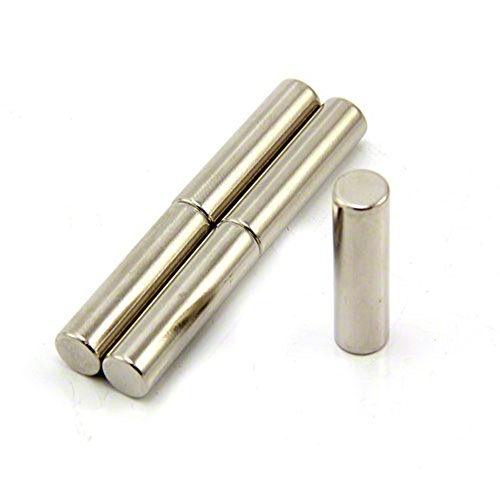 N42 Neodym - Magnet Für Kunst, Kunsthandwerk, Modellherstellung, Diy, Hobbys, Büro - 8mm Durchmesser x 30mm Dicke - 2,7kg Zug - Pack von 20 von first4magnets