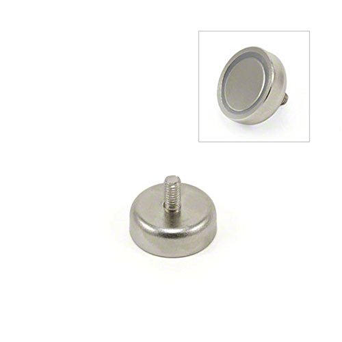 N42 Neodym Pot - Magnet Mit M4 - Bolzen - 20mm Dia x 7mm Dick - 15,8kg Zug - Pack von 10 von Magnet Expert