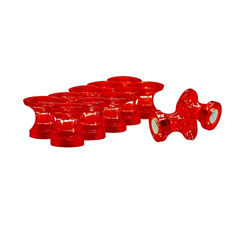 Traditionelle Rote Magnetkarten - Stiftmagnete Für Kühlschrank, Whiteboard, Notizbordpack von 120 von Magnet Expert